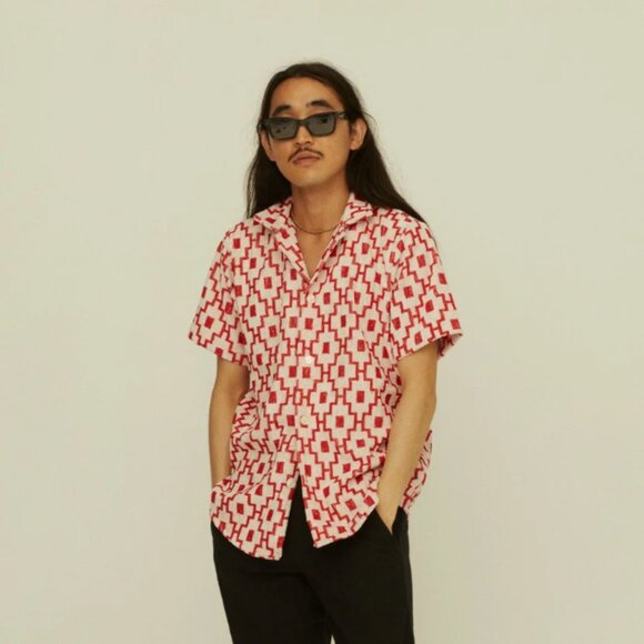 OAS Men's White Terry Machu Shirt - Picture 4 of 4